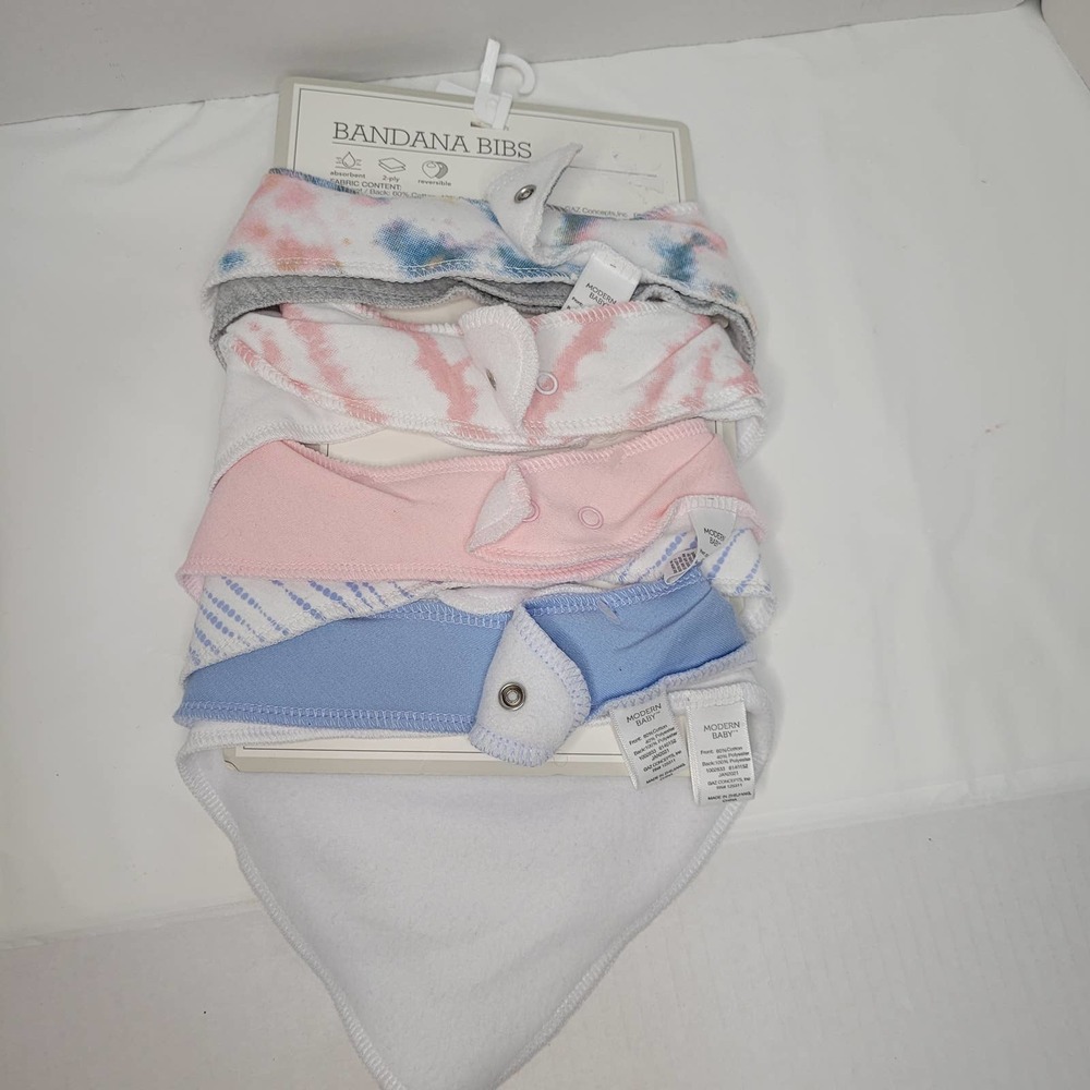NEW with Tags Baby Bandana Bibs Modern baby 8 pk